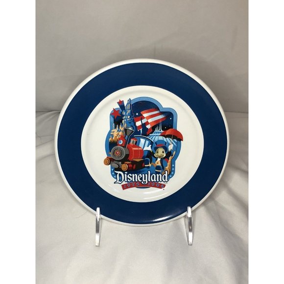 Disneyland Decades 1975-1984 Diamond Celebration 60th Mug & Plate Jiminy - Picture 6 of 7